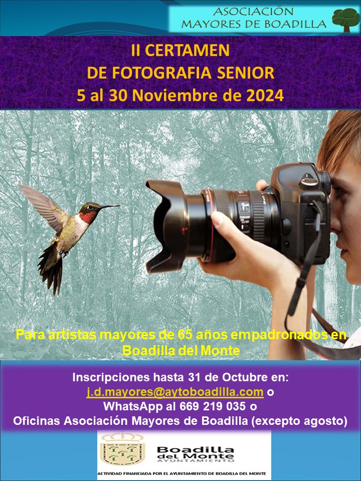 II CERTAMEN DE FOTOGRAF�A (5 AL 30 DE NOVIEMBRE 2024)